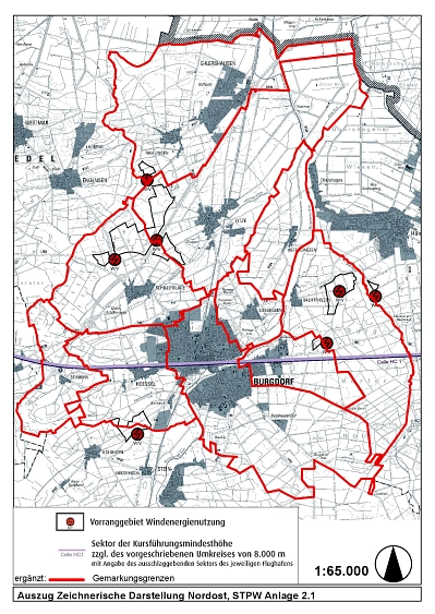 Zeichnerische Darstellung STPW Anlage_2_1&nbsp;&copy;&nbsp;Stadt Burgdorf