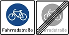 Fahrradstraße - Beginn und Ende&nbsp;&copy;&nbsp;Stadt Burgdorf
